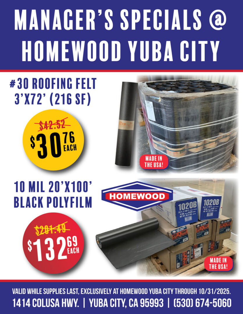 YubaCity Fall Specials 09.2025_RGB Valid exclusively at Homewood Yuba City while supplies last through 10/31/25.