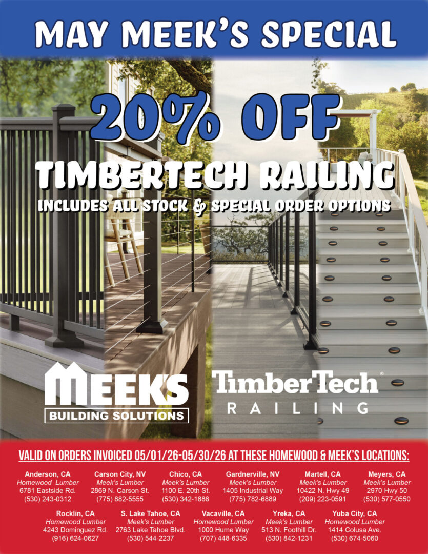 Valid at all Homewood and Meek's locations, 05/01/26-05/30/26. 